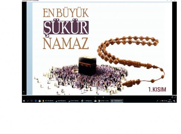 ´EN BÜYÜK ŞÜKÜR NAMAZ´ ÖĞRENCİLERİMİZE YÖNELİK GÜZEL BİR SUNUM 