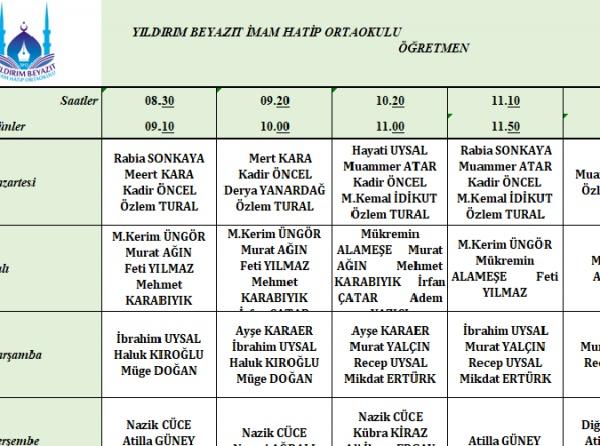 2.DÖNEM VELİ GÖRÜŞME SAATLERİ SİTEMİZDE YAYINLANDI