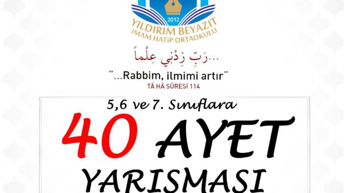 DKAB ZÜMREMİZDEN 40 AYET YARIŞMASI